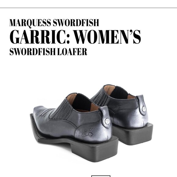 LAST Fluevog Swordfish Loafer Metallic Grey Gray Size 7 Slip On SOLD OUT $399 - Picture 3 of 15